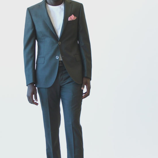 Charcoal Grey Suit Made in Wool