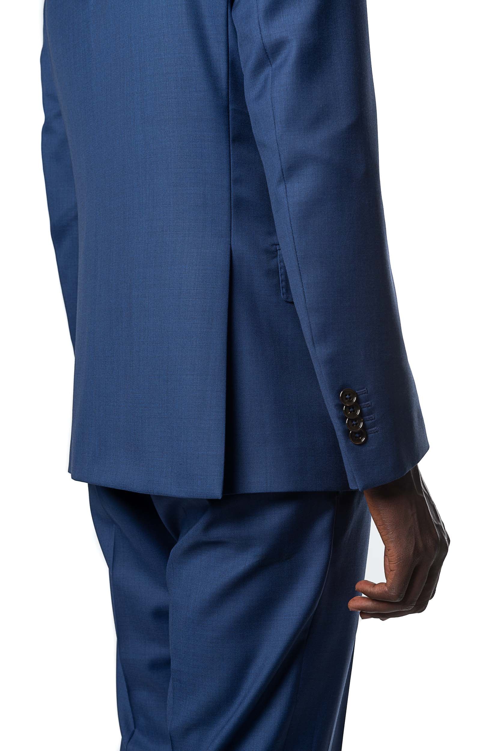 Royal Blue Suit Made in Wool from the Vitale Barberis Canonico Woollen Mill.