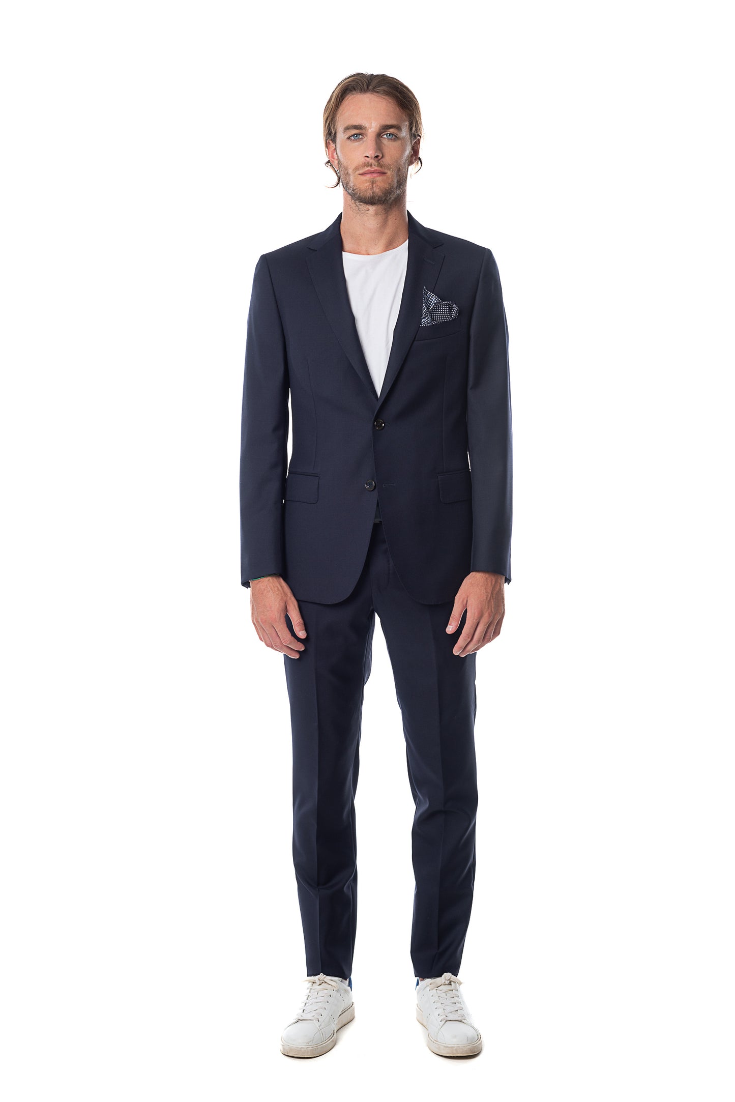 Blue Suit Made in Wool 