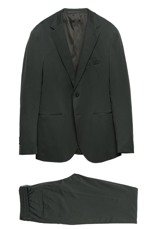 Dark Green Suit Air Tech Made in 85% Polyamide 15% Elastane fabrics from Maglificio Maggia.